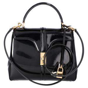 Pre Owned Celine Black Leather Small 16 Bag