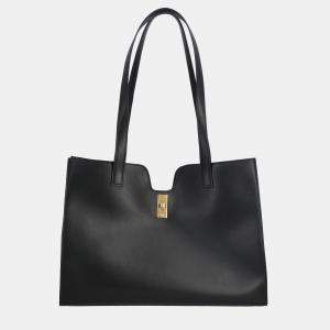 Celine Black Calfskin Leather Smooth Cabas 16 Tote Bag