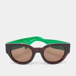 Celine Brown/Green SMU 04Z Square Sunglasses