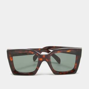 Celine Dark Brown Tortoise CL40130i Square Sunglasses