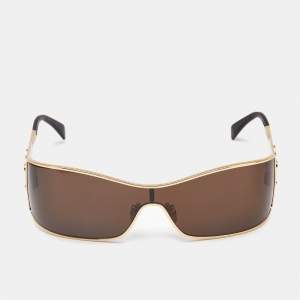 Celine Brown/Gold CL40283U Triomphe Shield Sunglasses