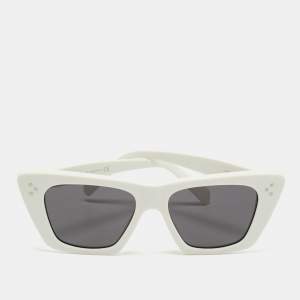 Celine White/Black CL40187I Edge Cat Eye Sunglasses
