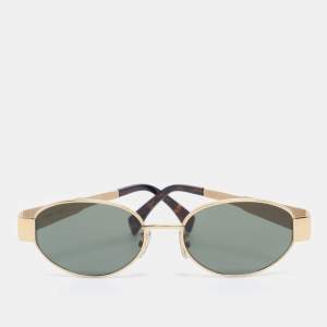 Pre Owned Celine Green/Gold CL40235U Sunglasses 