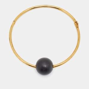 مملوكة مسبقًا Celine Composite Gold Tone Choker Necklace