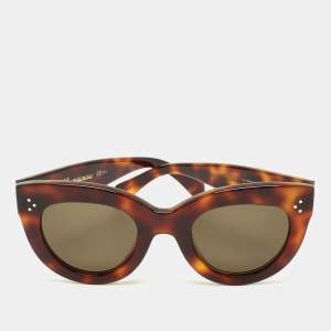 Pre Owned Celine Tortoise Brown CL41050/S Frame Cat Eye Sunglasses