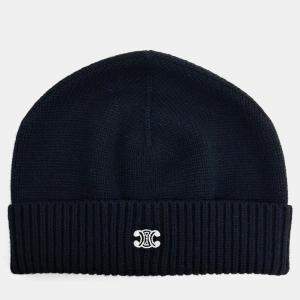 Pre Owned Celine Wool Black Beanie