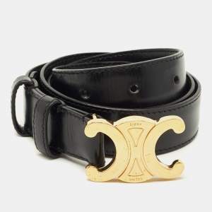 مملوكة مسبقًا Celine Triomphe 75CM Black Leather