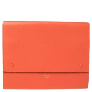 Celine Orange Leather iPad Cover