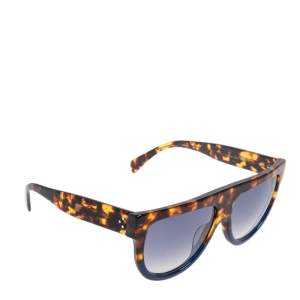 Pre Owned Celine Havana/Blue 41026/S Gradient Wayfarer Sunglasses
