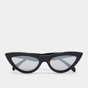 Celine Black CL400191 Cat Eye Mirrored Sunglasses