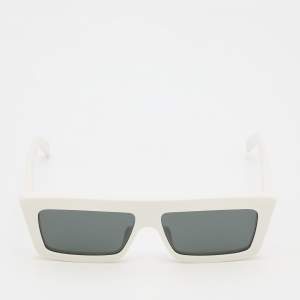 Pre Owned Celine White/ Grey CL40214U Rectangle Sunglasses