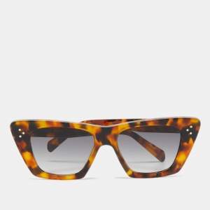 Pre Owned Celine Havana Tortoise CL401871 Cat Eye Sunglasses