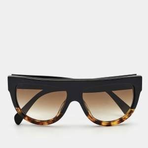 Celine Dark Brown Tortoise CL 41026/S Aviator Sunglasses