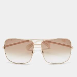Pre Owned Celine Gold/Beige Gradient CL 41808/S Square Sunglasses