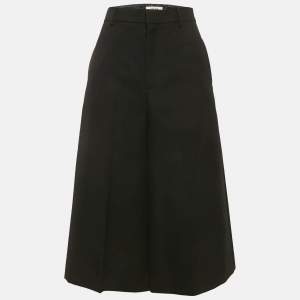 Celine Black Gabardine Culottes Trouser S