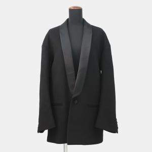 مملوكة مسبقًا Celine Cashmere Tuxedo Coat Size 34 Black Cashmere100%