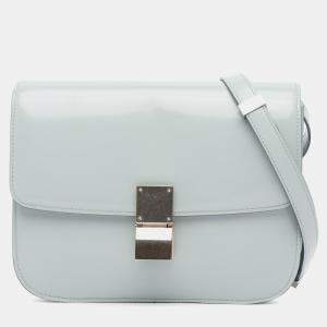 Celine Grey Leather Teen Classic Box Bag