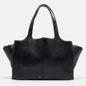 Pre Owned Celine Black Leather Trifold Bag