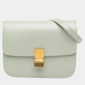 Celine Green Medium Calfskin Classic Box