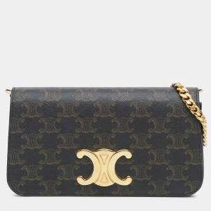 Celine Triomphe Coated Canvas Multi Pochette