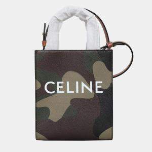 Celine Camouflage Mini Cabas Vertical Bag