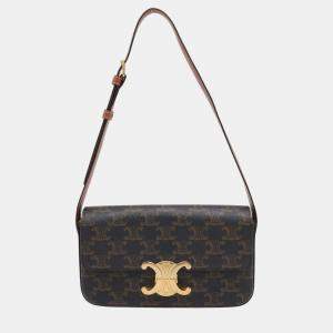 Celine Tan Calf Leather Triomphe One Shoulder Bag