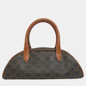 Celine Dark Brown Triomphe Handbag