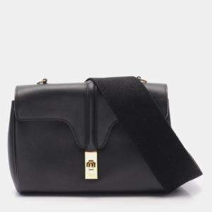 Celine Black Calfskin Soft 16 Teen Shoulder Bag