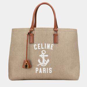 Celine Brown Paris Horizontal Cabas Tote