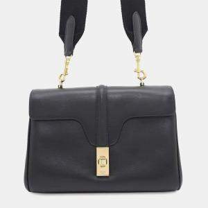 Celine Black Leather Teen Soft 16  Shoulder Bag