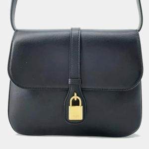 Celine Black Calf Leather Taboo Medium Shoulder Bag