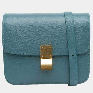 Celine Blue Teen Calfskin Classic Box