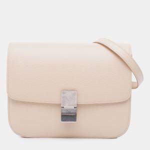 Celine Beige Medium Calfskin Classic Box