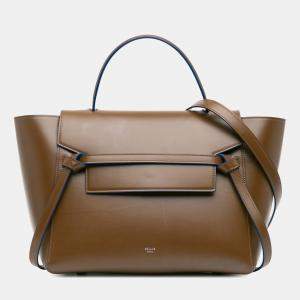 Celine Brown Leather Mini Belt Bag