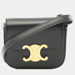 Celine Black Mini Calfskin Claude Crossbody Bag