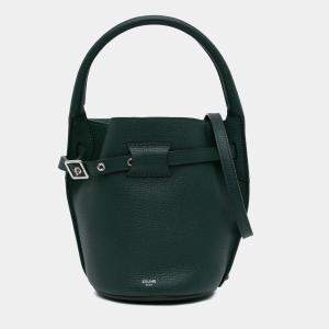 Celine Green Leather Nano Big Bucket Bag