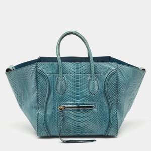 Celine Blue Python Medium Phantom Luggage Tote