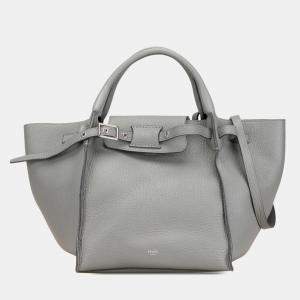 Celine Grey Small Leather Big Bag
