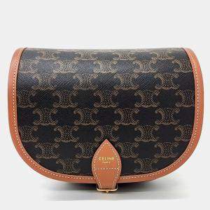 Celine Brown PVC Polkovac Medium bag