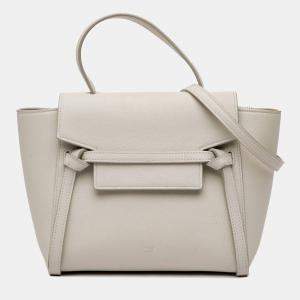 Celine Grey Nano Grained Calfskin Belt Bag