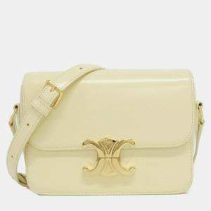 Celine Calfskin Leather Teen Triomphe Shoulder Bag