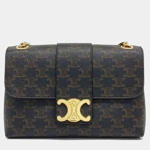 Celine Brown PVC Victoire Medium bag