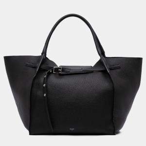 Celine Black Medium Supple Grained Calfskin Big Bag