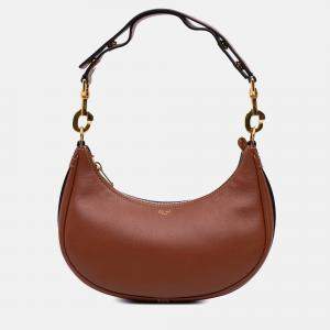 Celine Brown Leather Ava Shoulder Bag