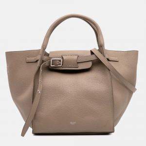 Celine Brown Small Grained Calfskin Big Bag