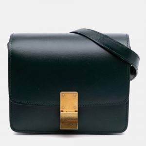 Celine Green Small Calfskin Classic Box