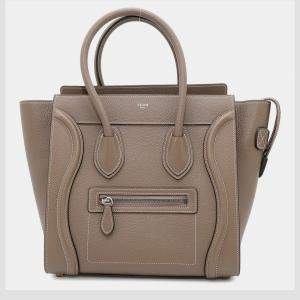 Celine Suri Leather Micro Luggage Shopper Tote