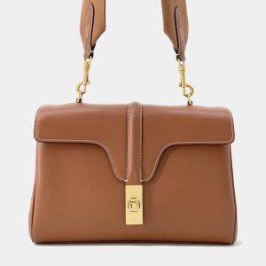 Celine Teen Soft 16 (Season) Shoulder Tan Calf Leather