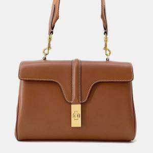 Celine Teen Soft 16 (Season) Shoulder Tan Calf Leather