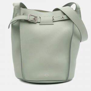 Pre Owned Celine Green Leather Big Bag Bucket Crossbody